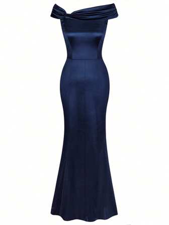 MUXXN Elegant Off The Shoulder Dinner Dress Fishtail Formal Dress, Party Dress, Gown, For Evening, Wedding Guest