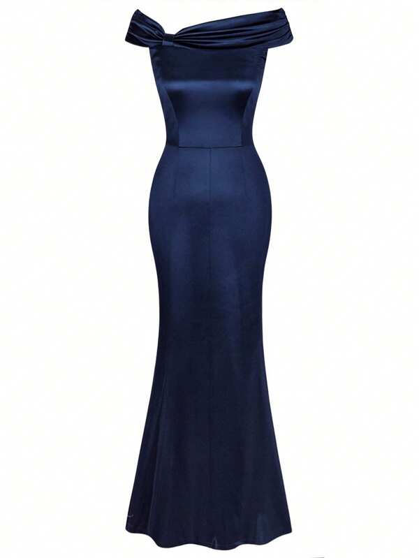 MUXXN Elegant Off The Shoulder Dinner Dress Fishtail Formal Dress, Party Dress, Gown, For Evening, Wedding Guest