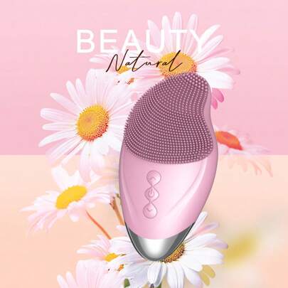 Escova de Limpeza Facial de Silicone, Esfoliante Facial Recarregável, Com Proteção para os Olhos, Escova Facial Elétrica para Limpeza e Massagem