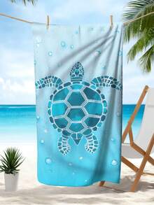 Extra Large Quick-Dry Microfiber Beach Towel - Lightweight, Sand-Free, Absorbent, Sea Turtle & Hexagonal Pattern Design - Ideal For Beach, Pool, Camping - Perfect Valentine's Day Gift, Travelfriendly Towel Modern Beach Towel Lightweight Towel Summer Holiday Beach Essentials