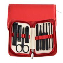 1 Set Stainless Steel Nail Clipper Set, Nail And Toenail Trimming Set, Portable Fashion Box, Travel Beauty Set