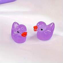 50/100 Pcs Classic Mini Resin Duck Figurines - Multipurpose Animal Themed Decor Suitable For All Room Types, No Power Required, Ideal For Christmas Decoration, Collectible Statue | Classic Cartoon Style | Resin Structure