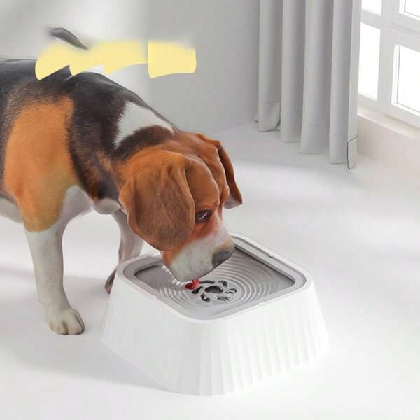 1pc No-Spill Dog Water Bowl, Anti-Splash Moisture-Proof Mouth Pet Slow Drinking Water Feeder, Spill Proof Travel Bowls For Large Medium Small Dogs And Cats