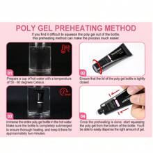 35PCS Poly Gel Nail Kit 20 Colors Nail Extension With Slip Solution Kit Matte Base Top Coat For Beginners Poly Gel Kits Nail Art DIY Manicure Tool Kit(Nail File Random Shipment)