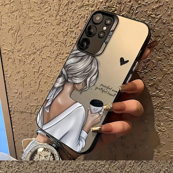 Kaffeefarbe stoßfeste, kratzfeste Matte Finish Handyhülle kompatibel mit & Apple Smartphones