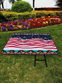1pc Digital Printed Thickened Outdoor Oxford Cloth Waterproof Camping Mat