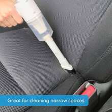 8000Pa High-Powered Handheld Vacuum Cleaner with Air Duster Function & Multi-Nozzles - 120W Power for Cars, Homes, Offices, and Pet Cleaning - Blanco - Ver 9