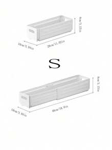 1pc Retractable Folding Home Kitchen Storage Organizer Box, Collapsible Drawer Style Storage Container For Pantry, Closet, Dorm, Snacks & Miscellaneous Items