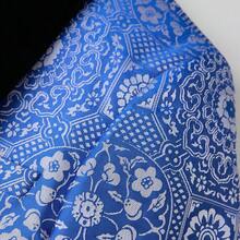 Traje de hombre de corte entallado de 3 piezas, esmoquin de un botón para boda, graduación, cena (chaqueta, chaleco y pantalones) - Azul - Ver 6