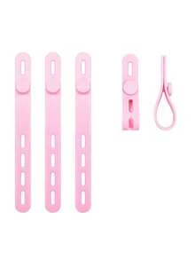 弹性硅胶扎带可重复使用扎带多用途扎带适用于耳机线、手机充电线、各种家用数据线、其他线缆整理适用于家庭办公室、学生返校旅行必需品