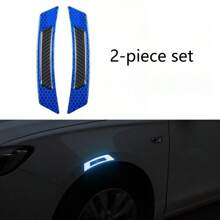 Car Shaped Door Decor Stickers, Reflective Warning Strips, Car Reflective Markings, Side Door Scratch Protection Stickers, Anti-Collision Stickers, Car Reflective Strips