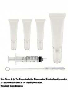 Refillable Cosmetics Dispensing Bottles, Small Sample Squeeze Empty Bottle, Foundation, Liquid, Essential Oil, Face Cream, Remover, Body Lotion Dispensing Bottle, Suitable For Home, Travel And Lightweight And Portable