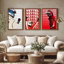1pc/3PCS Wall Arts Posters Optional Frame Pop Racing Formula Decorative Painting Art Print Canvas Poster Perfect Living Room Decoration Home Mural To Add Elegance ,Wall Art With Frame - Multicolor - View 9