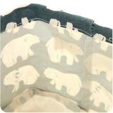 2pcs Multifunctional Cute Floral Print Cotton And Linen Waterproof Desktop Storage Box With Handles, Small Fresh Fabric Storage Basket For Organizing Miscellaneous Items - U08 (2 cái) - Xem 7