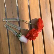 50/30/20/10/5pcs Flower Water Tubes 2.8 Inch Plastic Water Tubes For Flowers Floral Vials With Caps For Decoration Flower Arrangement Gifts Birthday Graduation
