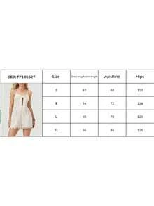 Women's Summer Romper Sleeveless Spaghetti Strap Tie Knot Front Cut Out Jumpsuit Shorts Playsuit - Màu be - Xem 4