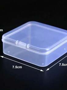 6pcs Storage Box Plastic Storage Box Sorting Grid Winder Power Cord Desktop Organizer Stickers Storage Box Back To School