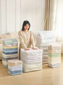 1piece Thickened, Non-Pumping, Three-Dimensional Vacuum Compression Bag Storage Bag For Clothes, Quilts, Quilts, Down Jackets, Special Bags