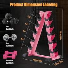 Dumbbell Rack FENSE, 2025 Year - as pic - View 3
