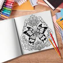 24-Page Cute Kitchen-Themed Coloring Book - Featuring Vibrant Colorful Adorable Animals, Stress-Relief Art Sketch Book, Suitable For Teens And Adults - Perfect Gift For Birthdays, Holidays And Special Occasions, Ideal Coloring Book For Girls - Kitchen Fun - View 10