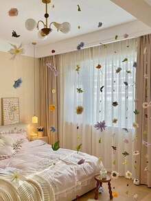 10/21/51 件/套悬挂花 DIY 花帘，带 3 米长线，DIY 婚礼拱门，人造花门帘，春季装饰花瓣，人造花吊坠婚房装饰母亲节毕业夏季生日礼物海滩返校学校用品