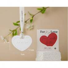 1pc Heart-Shaped Fragrance Plaster Hanging Air Freshener, Suitable For Wardrobe, Car, Home Decor, Sweet Scented Sachet, Wardrobe Freshener, Home Fragrance Sachet, Wardrobe Fragrance Plaster Hanging Decor, Mother's Day, Birthday, Halloween, Christmas, Gift