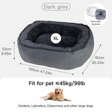 Large Dog Bed, Removable & Washable, Breathable Fabric, Bite-Resistant Filling, Suitable For All Seasons, Oeko-Tex & Sedex Certified Textile Factory Source - Multicolor - View 11