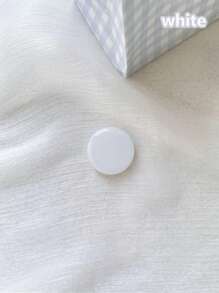 1pc Solid Color Expandable Mobile Phone Stand, Cute Transparent Phone Holder, Foldable Phone Stand With Transparent Base, Phone Accessories In Dopamine Colors Compatible With IPhone, Android Phone, Gift For Birthday, Family, Friends Push-Pull Phone Grip