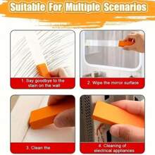 5PCS Stainless Steel Scratch Eraser, Scratch Remover Eraser Kit, Kitchen Magic Cleaning Eraser, Water Stains And Rust Remover, Clening Eraser For Home Appliances And Kitchenware