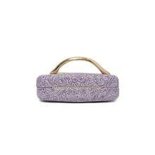 Retro Niche Multicolor Metal Handle Metal Box Square Bag For Wedding Party Events, Versatile Women Handbag Shoulder Crossbody Clutch Evening Bag - Purple - View 8