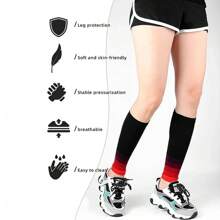 1Pair Calf Support Compression Sleeves For Women Men Running 20-30mmHg Footless Leg Socks Outdoor Sports Marathon Gym Gym Accessories