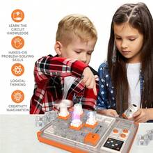 Science Kits For Kids, Electronic Toy With 500+ Circuits Projects | STEM Kit For Boys & Girls Age 6+ | Perfect Educational Gifts For Kids - trái cam - Xem 3