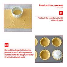 Sechs Link Backblech, Gebäckzubehör, Obstturm, klebriger Reiskuchenkuchen, Dim Sum Ofen, Haushaltsbackform Küchengebäckzubehör