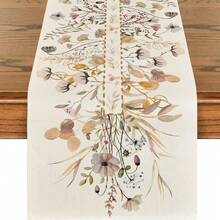 33x183cm 经典桉树叶桌布，适合春夏秋冬季节桉树桌旗，适用于节日厨房餐桌装饰、家庭聚会装饰 - 彩色 - 查看 6