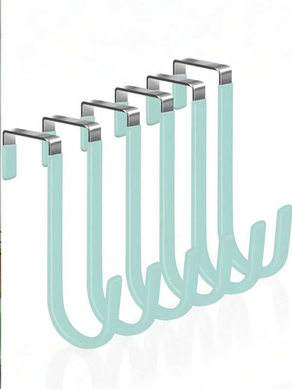 2 ganchos de puerta de goma resistentes a los arañazos, aptos para sala de estar, baño, dormitorio, cocina, pueden colgar ropa, toallas, sombreros, chaquetas, bolsos, utensilios de almacenamiento de cocina, decoración de habitaciones, adecuados para cocina, restaurante, fiesta, campamento, reunión, regalo para amigos, regalo familiar