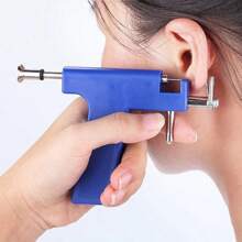 Set professionale per foratura orecchie, composto da 1 pistola per foratura orecchie e 24-98 paia di orecchini a perno, uno strumento sicuro e facile da usare per la foratura delle orecchie