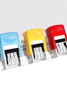 Small Adjustable Date Stamp, Manually Adjustable Year/Month/Date, Self-Inking Printer For Production Date, No Ink Included (Requires Separate Ink), Roller Stamp For Calendar Date, Production Date Number,Back To School,School Supplies