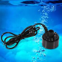 Máquina de Niebla, Atomizador Humidificador, Fabricante de Niebla, Mist Maker Fogger 12 LED para Tanque de Agua de Piscina de Fuente Interior,Para Tanque de Peces, Fuentes Interiores o Exteriores - Negro - Ver 3