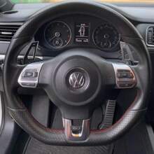 DSG Lenkradschaltwippen Verlängerung Schalthebelabdeckung für VW Golf 5 6 MK6 GTI R Jetta MK5 Passat B6 B7 CC Polo Sharan Tiguan Seat Leon