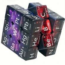 1pc Cheng Rong Periodic Table Element Cube Set, Educational Chemistry Learning Toy, Lab Material Series DIY Collection, Intermediate Skill Level, Cubic Plastic Cubes, Suitable For Teachers And Students, Ages 14+ - Multicolor - View 5
