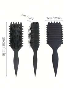 1pc/2pcs New Curling Brush, Brush Define Styling Brush For Curly Hair, Effortlessly Defined Curls, Waves & Coils, Reduces Frizz, Suitable For All Styles And All Women's Curling Hair