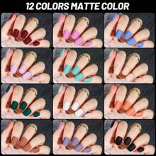 Teenitor 24Pack Short Press On Nails, 576Pcs Round Press On Nails, Matte And Glossy Short Fake Nails With Glue