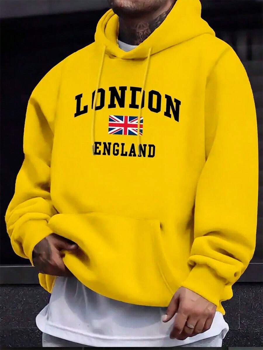 Moletom LONDON FLAG Casaco Blusa Canguru