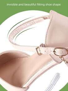 1 Confezione di strisce in gel antisfregamento trasparenti a onde sottili unisex per sandali, lacci delle scarpe, tacchi - Da applicare liberamente su vari tipi di scarpe