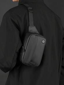 New Fashion Shoulder Bag, Outdoor Travel Backpack, Sports Casual Crossbody Waist Bag, Versatile Graduation School Supplies - Black - View 1