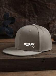 1 Stück Herren Outlaw Grafik Outdoor Lässig Waschbare Verstellbare Hip-Hop Baseballkappe, geeignet für den täglichen Gebrauch