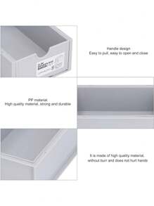 1 Peça Organizador de Mesa Grande Empilhável, Para Suprimentos de Escritório, Cosméticos, Papelaria, Adequado para Quarto, Escritório e Armazenamento em Dormitório, Decoração Doméstica Economizadora de Espaço