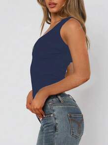 Women Sexy Lace V-Neck Y2K Comfortable Casual Beach Vacation Versatile Commuter Tank Top, Spring/Summer