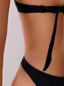 Hollow Out One Piece Swimsuit Sexy Strap Backless One Piece Swimwear For Women Summer