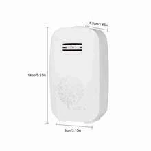 Portable Air Purifier Negative Ion Generator Air Cleaning Device (White ) - As Shown - View 4